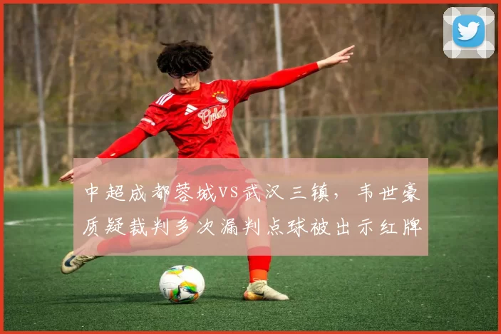 中超成都蓉城vs武汉三镇,韦世豪质疑裁判多次漏判点球被出示红牌驱逐